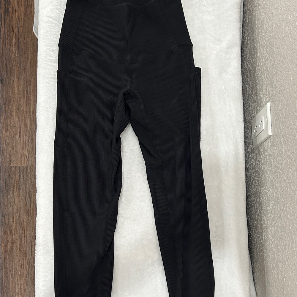 High-Waisted Black Leggings